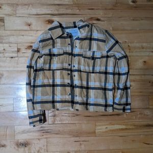 Faux-Fur Lined Plaid Jacket